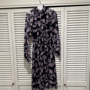 O.P.T. Midi Long Sleeve Floral Dress